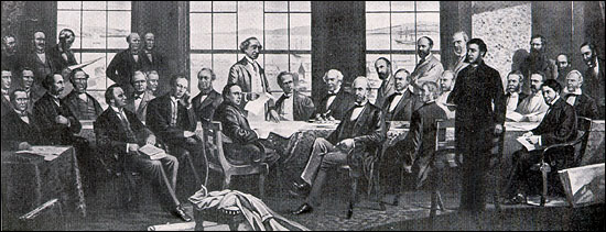 Les membres de la Conférence de Québec qui s’est tenue en octobre 1864