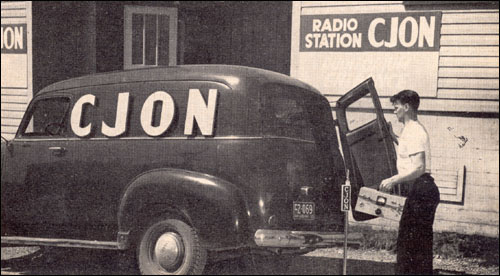 CJON at Buckmaster's Cirlce, 1952 CJON at Buckmaster's Circle, 1952