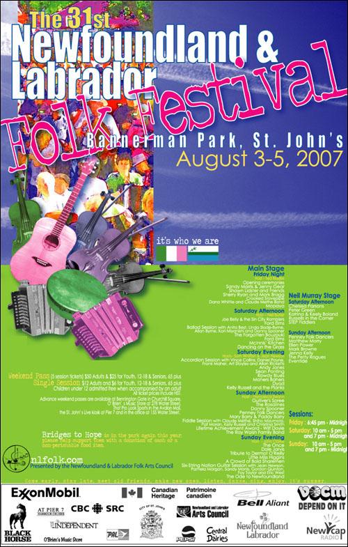 The 31st NL Folk Festival Poster, 2007 The 31st NL Folk Festival Poster, 2007