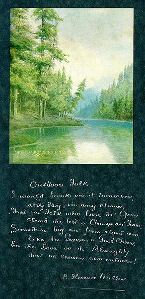 Phebe Florence Miller's poem Outdoor Folk