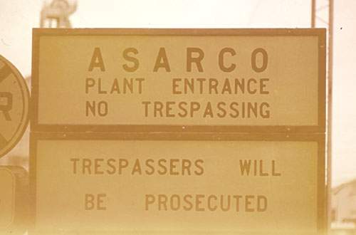 ASARCO Plant Entrance, ca. 1977 AASARCO Plant Entrance, ca. 1977