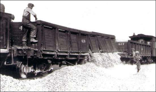 Unloading Crushed Stone, n.d. Unloading Crushed Stone, n.d.