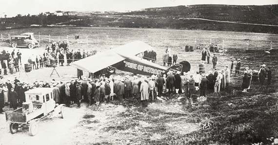 The Pride of Detroit at Harbour Grace, 1927 The Pride of Detroit at Harbour Grace, 1927