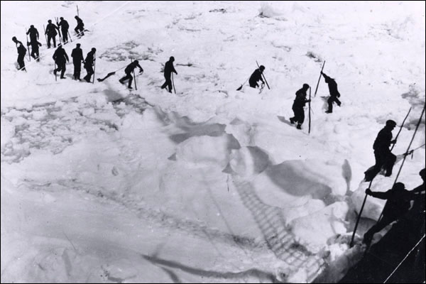 Sealers Towing Pelts to the Ship, n.d. Sealers Towing Pelts to the Ship, n.d.