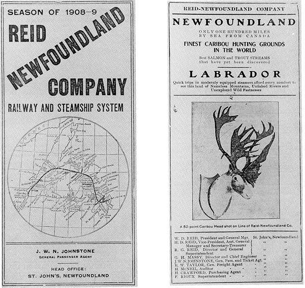 Dépliant de la Reid Newfoundland Company Dépliant de la Reid Newfoundland Company