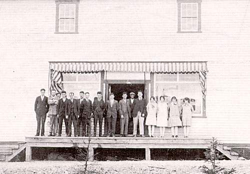 L'établissement commercial Royal Stores, Buchans, vers 1940 L'établissement commercial Royal Stores, Buchans, vers 1940