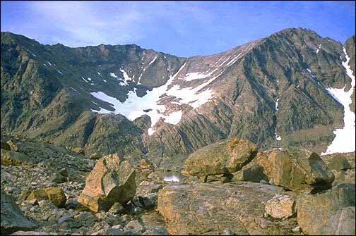 Formation glaciaire, monts Torngat, nord du Labrador Formation glaciaire, monts Torngat, nord du Labrador