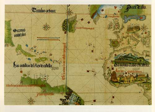 La carte d'Alberto Cantino, 1502 La carte d'Alberto Cantino, 1502