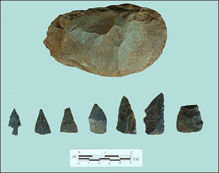 Artefacts béothuks, début du 16e siècle