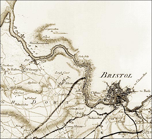 Carte du comté de Somerset, 1782