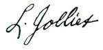 Signature de Louis Jolliet Signature de Louis Jolliet