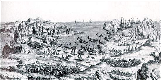 L'offensive des Français contre St. John's, 1762 L'offensive des Français contre St. John's, 1762