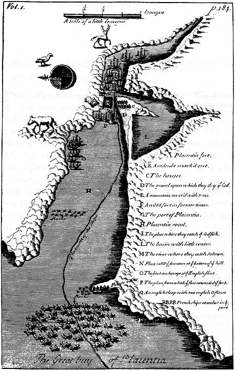 Carte de Plaisance, 1703 Carte de Plaisance, 1703