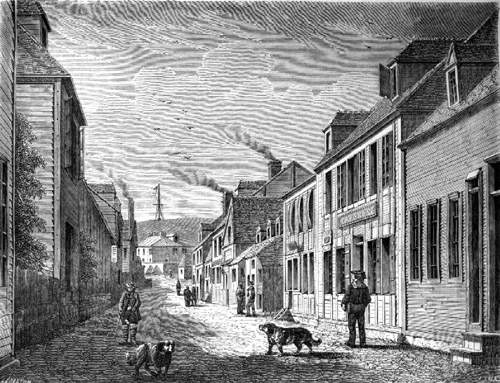 Rue de Paris à Saint-Pierre, s.d.