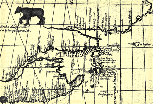 Mappemonde de Sébastien Cabot, vers 1544