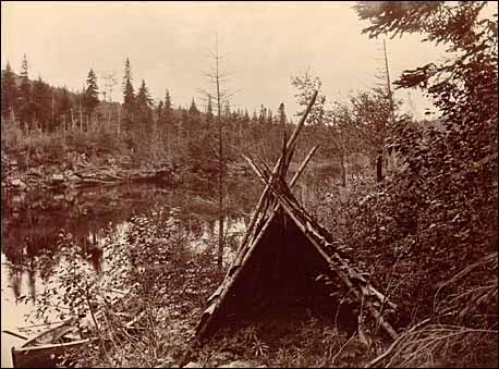 Wigwam abandonné, ca. 1890