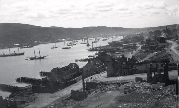 Le centre-ville de St. John's le 8 août 1892