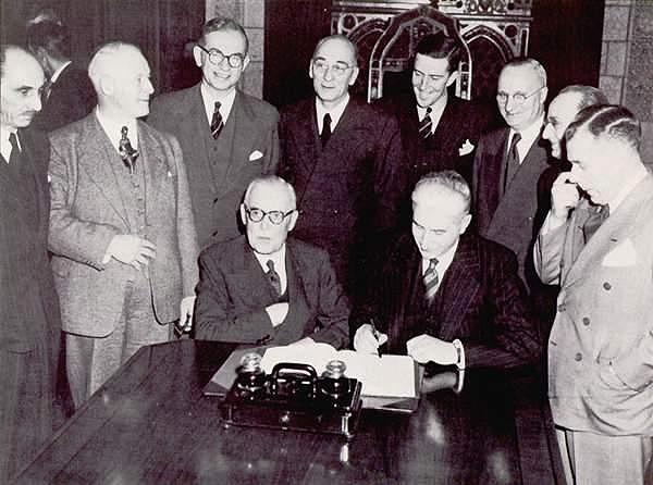 Signature des Conditions de l'union