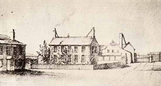 Residence des premiers gouverneurs, Fort Townshend en 1831 Residence des premiers gouverneurs, Fort Townshend en 1831