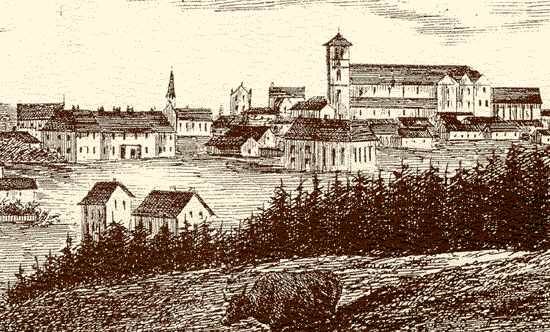 Vue depuis le côté nord du lac Quidi Vidi Vue depuis le côté nord du lac Quidi Vidi