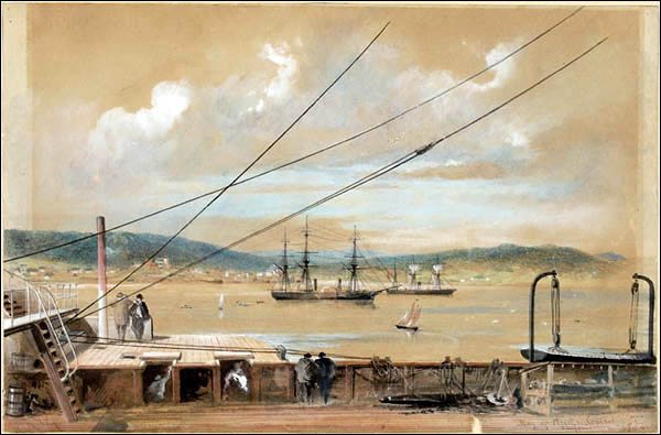Aquarelle de Heart's Content, 1866 Aquarelle de Heart's Content, 1866