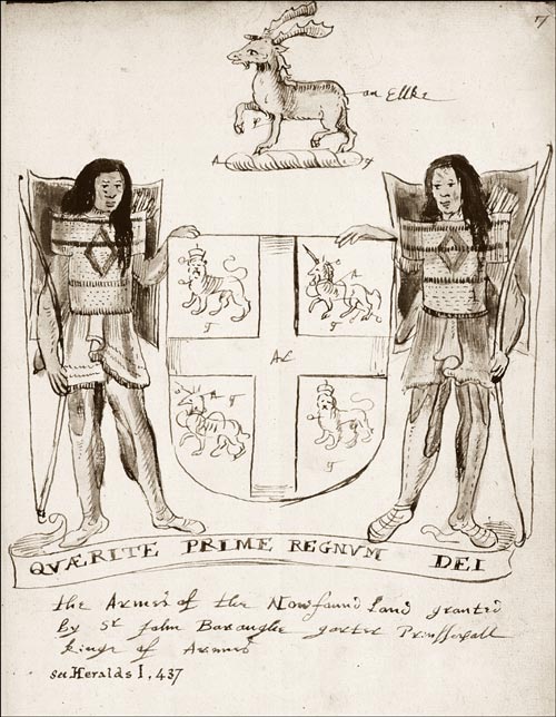 Les armoiries attribuées à Sir David Kirke en 1638 Les armoiries attribuées à Sir David Kirke en 1638