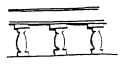 BALUSTRADE (fém.)