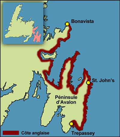 La côte anglaise jusqu'en 1713