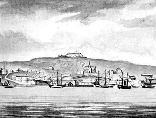 Le fort Townshend, vers 1796 Le fort Townshend, vers 1796