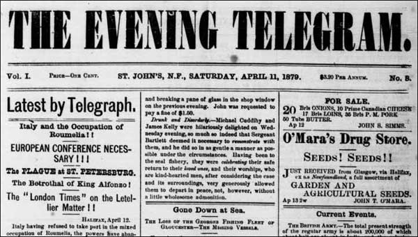The Evening Telegram, 1879 The Evening Telegram, 1879