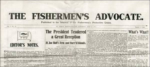 The Fishermen's Advocate, 1912