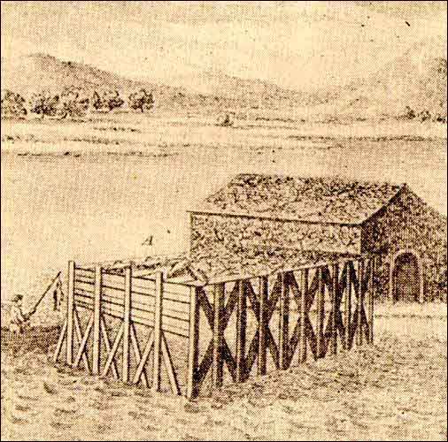 Chafaud de pêche français à Plaisance (Placentia) Chafaud de pêche français à Plaisance (Placentia)