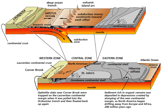 Newfoundland 490 Million Years Ago and Today Newfoundland 490 Million Years Ago and Today