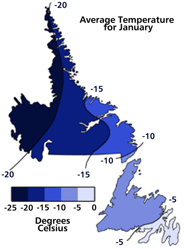 Average Air Temperatures for January Average Air Temperatures for January
