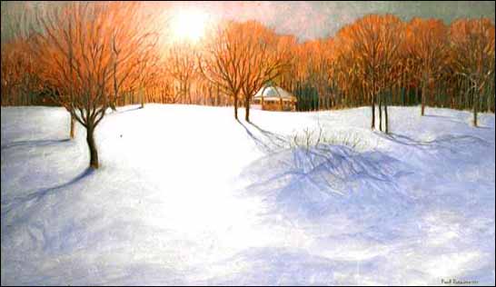 Painting by Paul Parsons entitled 'Bannerman Park' Painting by Paul Parsons entitled 'Bannerman Park'