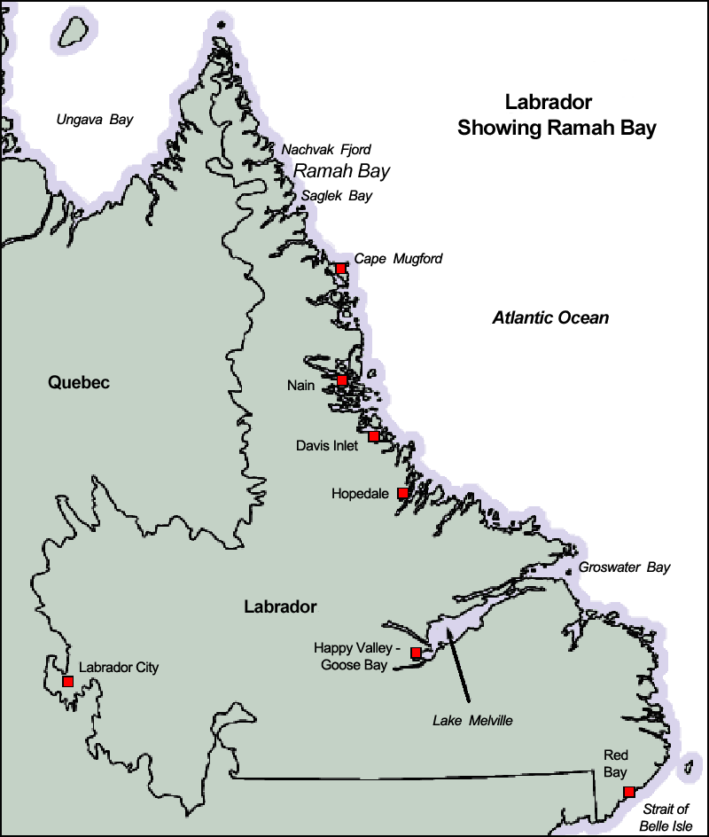 Labrador, Showing Ramah Bay Labrador, Showing Ramah Bay