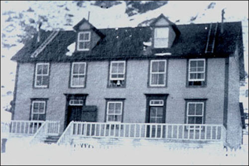 The Home of Francis Williams, Tilt Cove, before the Avalanche The Home of Francis Williams, Tilt Cove, before the Avalanche