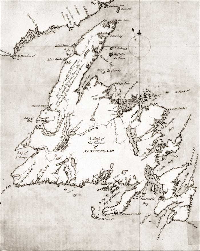 Map of the Island of Newfoundland, 1768 Map of the Island of Newfoundland, 1768