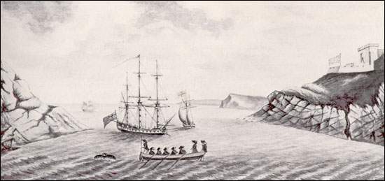 Entrance of St. John's Harbour, 1786 Entrance of St. John's Harbour, 1786