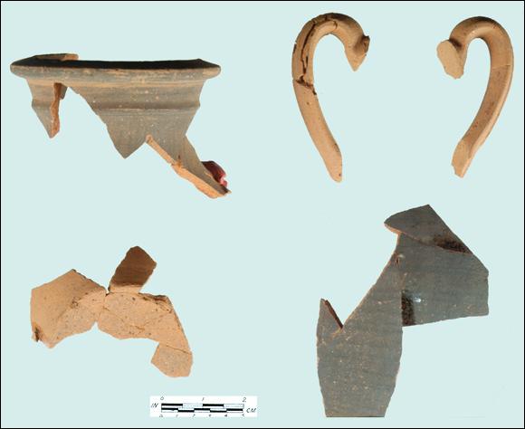 Fragments of European Pottery, Early 16th Century Fragments of European Pottery, Early 16th Century