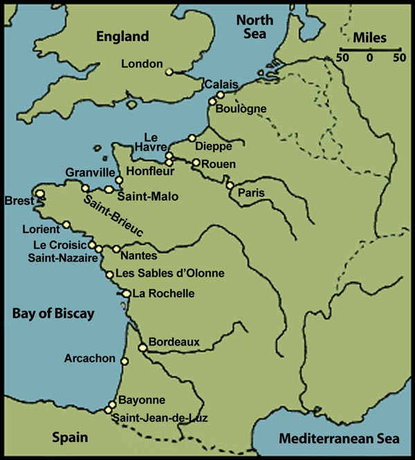 French Atlantic Fishing Ports French Ports