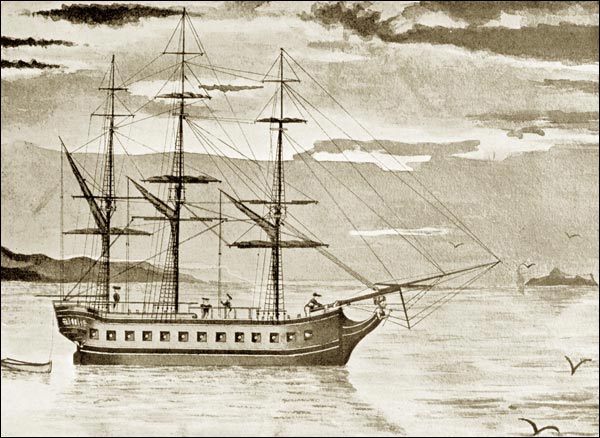 Captain Cook's ship, <em>Resolution</em>. Captain Cook's ship,<em>Resolution</em>.