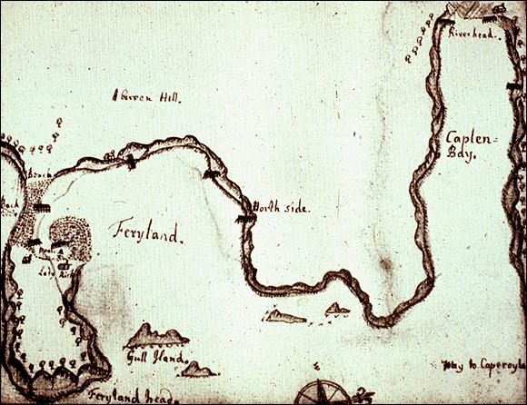 James Yonge's map of Ferryland, ca. 1663 James Yonge's map of Ferryland, ca. 1663