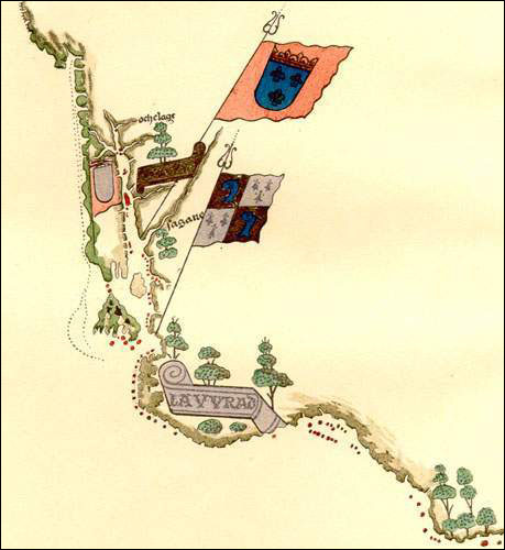 Detail from 1534 Map Showing Lavvrao (Labrador) Detail from 1534 Map Showing Lavvrao (Labrador)