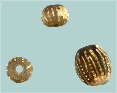 Gilt glass beads (Fld-192) Gilt glass beads (Fld-192)