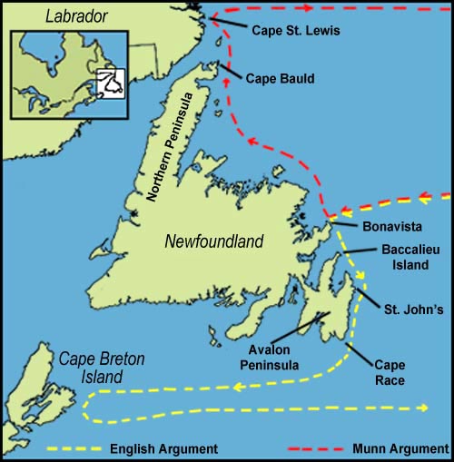 The Routes Argued by English and Munn The Routes Argued by English and Munn