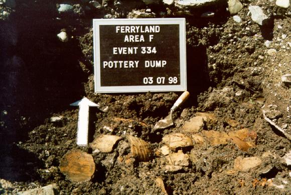 Pottery Dump Crushed into Many Fragments Pottery Dump Crushed into Many Fragments