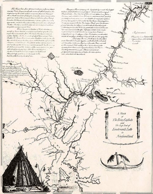 John Cartwright: 'Sketch of the River Exploits', 1773 John Cartwright: 'Sketch of the River Exploits', 1773