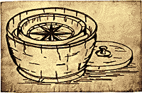 16th Century Spanish Compass in Case 16th Century Spanish Compass in Case