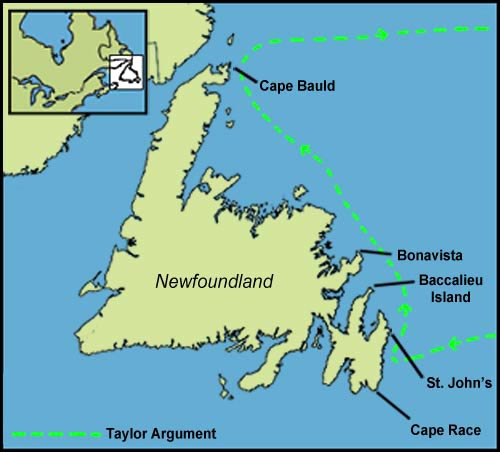 The Taylor Newfoundland Landfall Argument The Taylor Newfoundland Landfall Argument